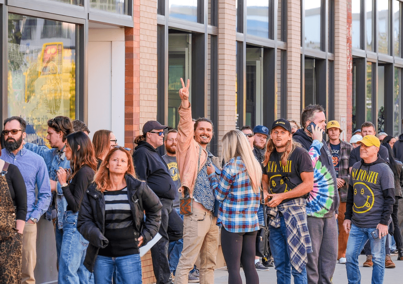 Community members advocating for crypto rights